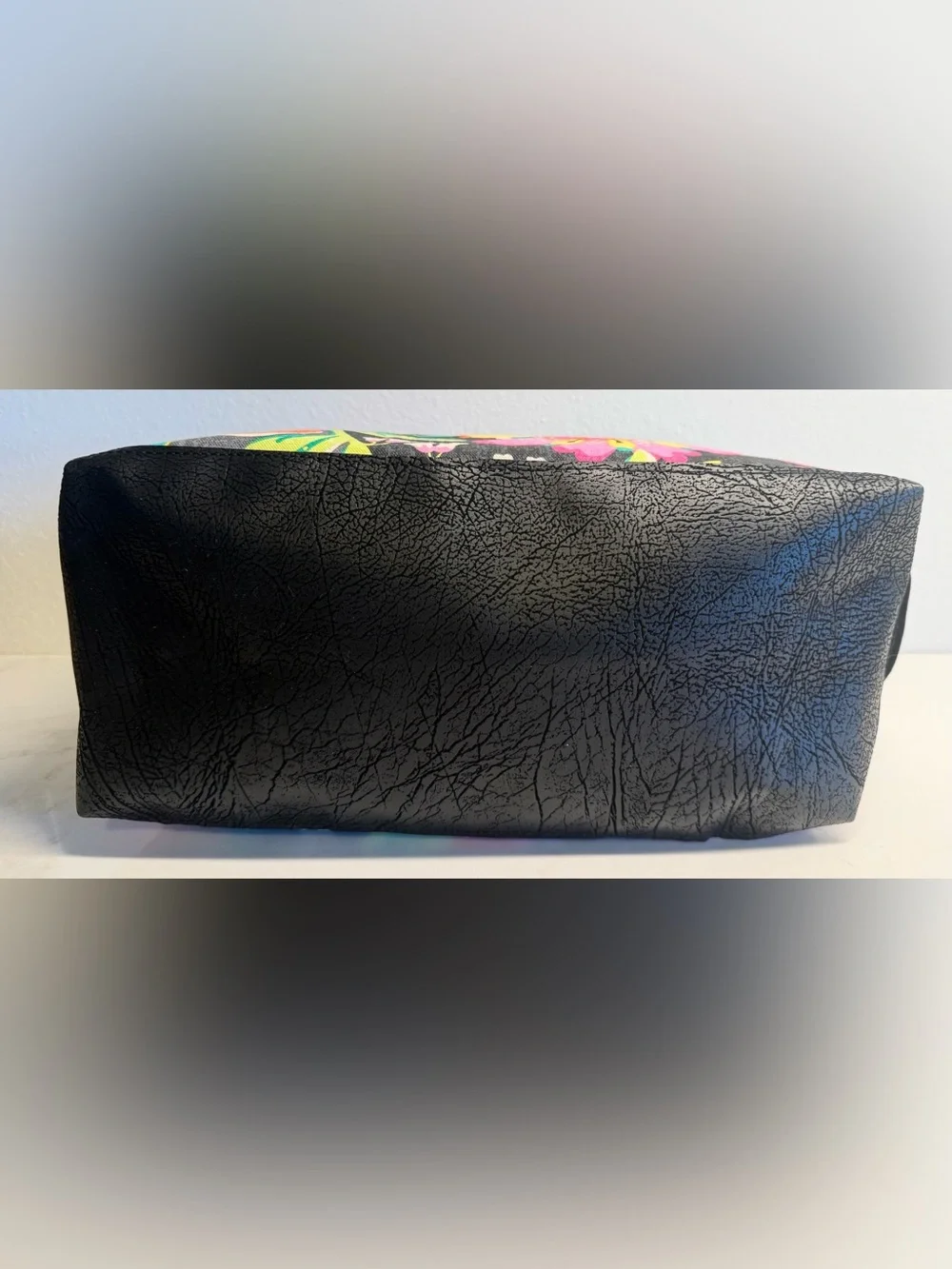 Rebekah Scott Designs Retired Terra Cube Floral Travel Cosmetic Makeup Bag